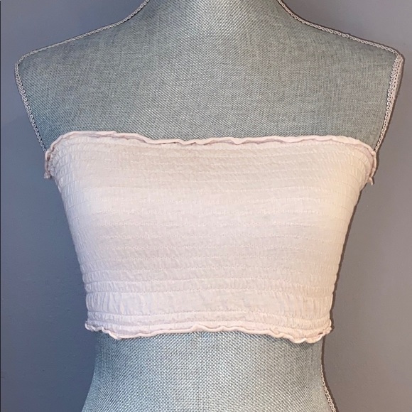 Garage Other - Pink Ruffled Bandeau Bra XS